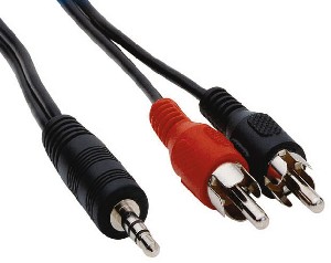 Audio kabel Jack/2x cinch