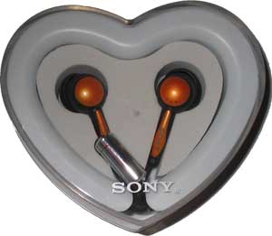 Sluchátka 3,5 mm Sony Fontopia černo-oranžová
